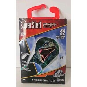 Jurassic World Kite Dinosaur New 32 Inch Nylon Frameless with Handle & Line